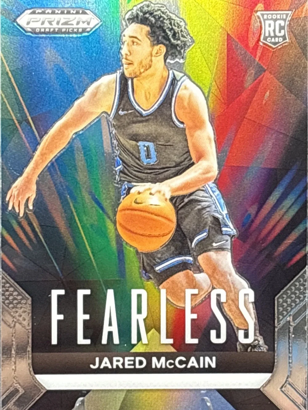 Panini Prizm Fearless Jared McCain Rookie Basketball Card